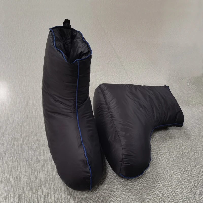 Winter Ultralight Warm Goose Down Walking Socks Nylon Fabric Soft Sole Outdoor Sleeping Keep Warm Down Socks