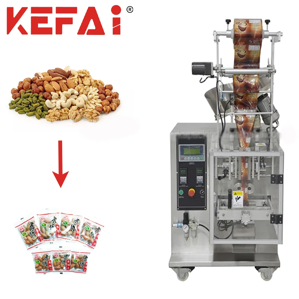 KEFAI New Investment Kids Snack Granule Nuts Peanuts Popcorn Granule Packing Machine Fully Automatic
