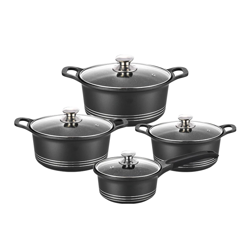 New Product 8PCS Pot Casseroles and Milk Pots Set High Quality Cookware Set