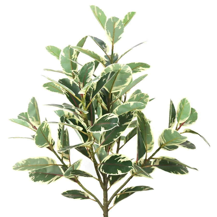 Good quality 190cm high artificial rubber tree with pot for landscape decoration