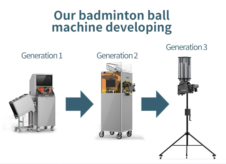 Strong Power Professional Automatic Badminton Ball Machine With App Remote Control Badminton Shuttlecock Feeder Machine