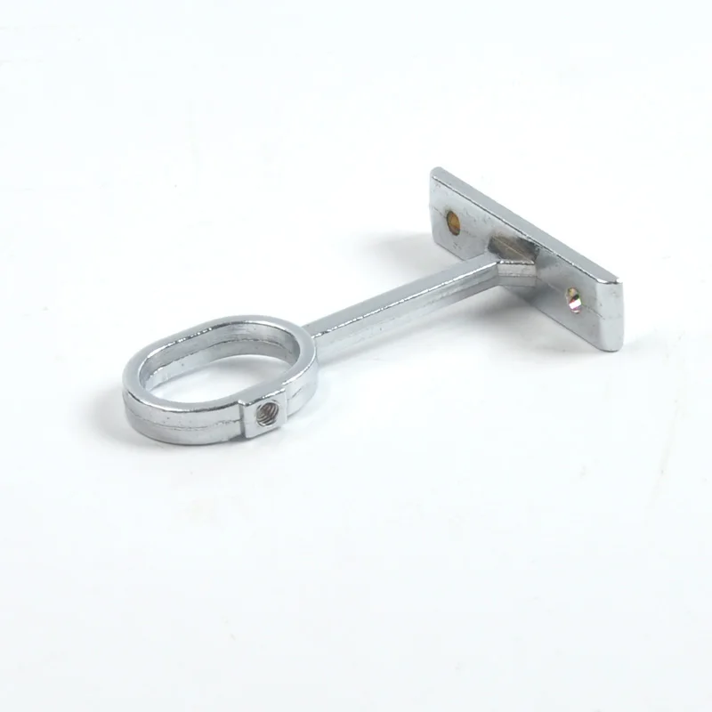 Wardrobe Tube Holder Rail Support Cabinet Fittings Upper Mounted  Wardrobe Metal Hanging Flange Tube Holder