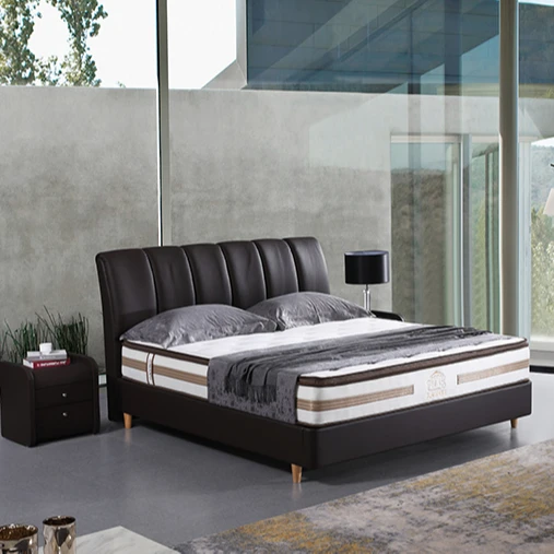 Natural Latex Sweet Dream Sleep Comfort King Queen Pillow top Independent Pocket Spring Rolled Mattress