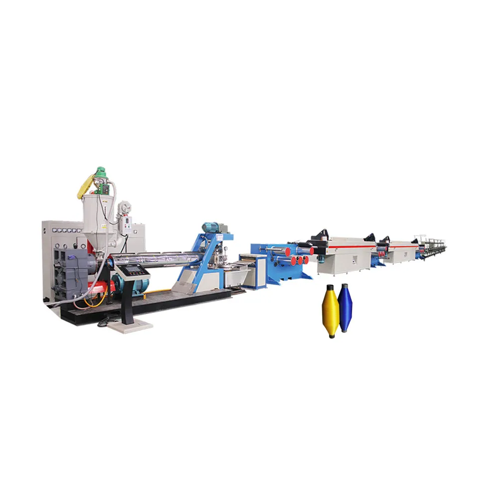Fiber yarn pe pp monofilament making extruding machine for anti hail shade net / tomato onion mesh bag / plastic rope twine