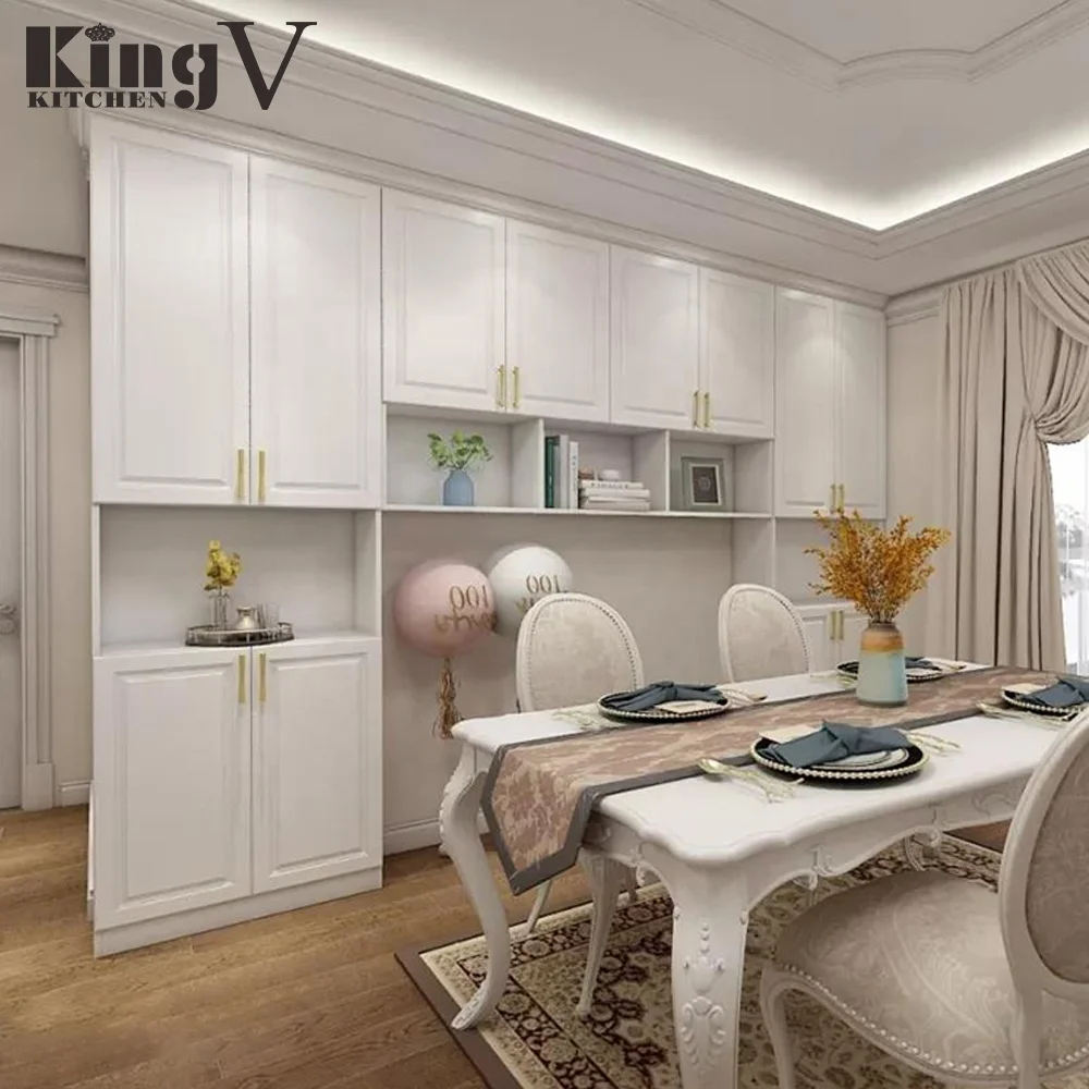  KINGV горячая Распродажа и низкая цена современный буфет шкаф для столовой многофункциональный