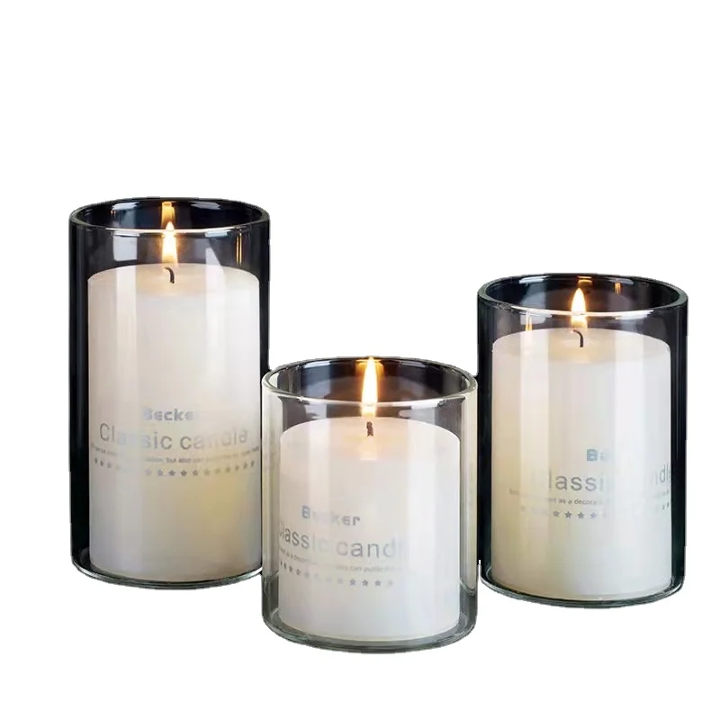 Candle Jar Electroplate Design Glass Jars With Lid For Candle Making Customer Labelled Candle Jar