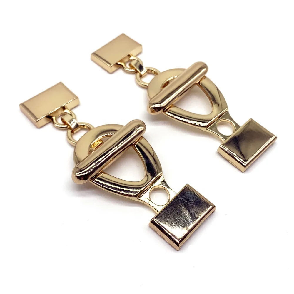 
 Модный красивый винт золотого цвета из цинкового сплава оптом две штуки Регулируемый эластичный ремень Соединительная пряжка  