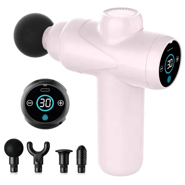 Nowcozy Pocket-Sized Deep Tissue Massager Gun with Carry Case, Muscle Mini Massage Gun with 30 Speeds