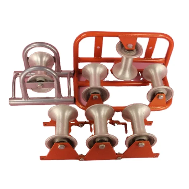 Сверхмощный нейлоновый кабельный направляющий шкив от производителя чугунный литой кабельный шкив прочный алюминиевый прямой кабельный ролик