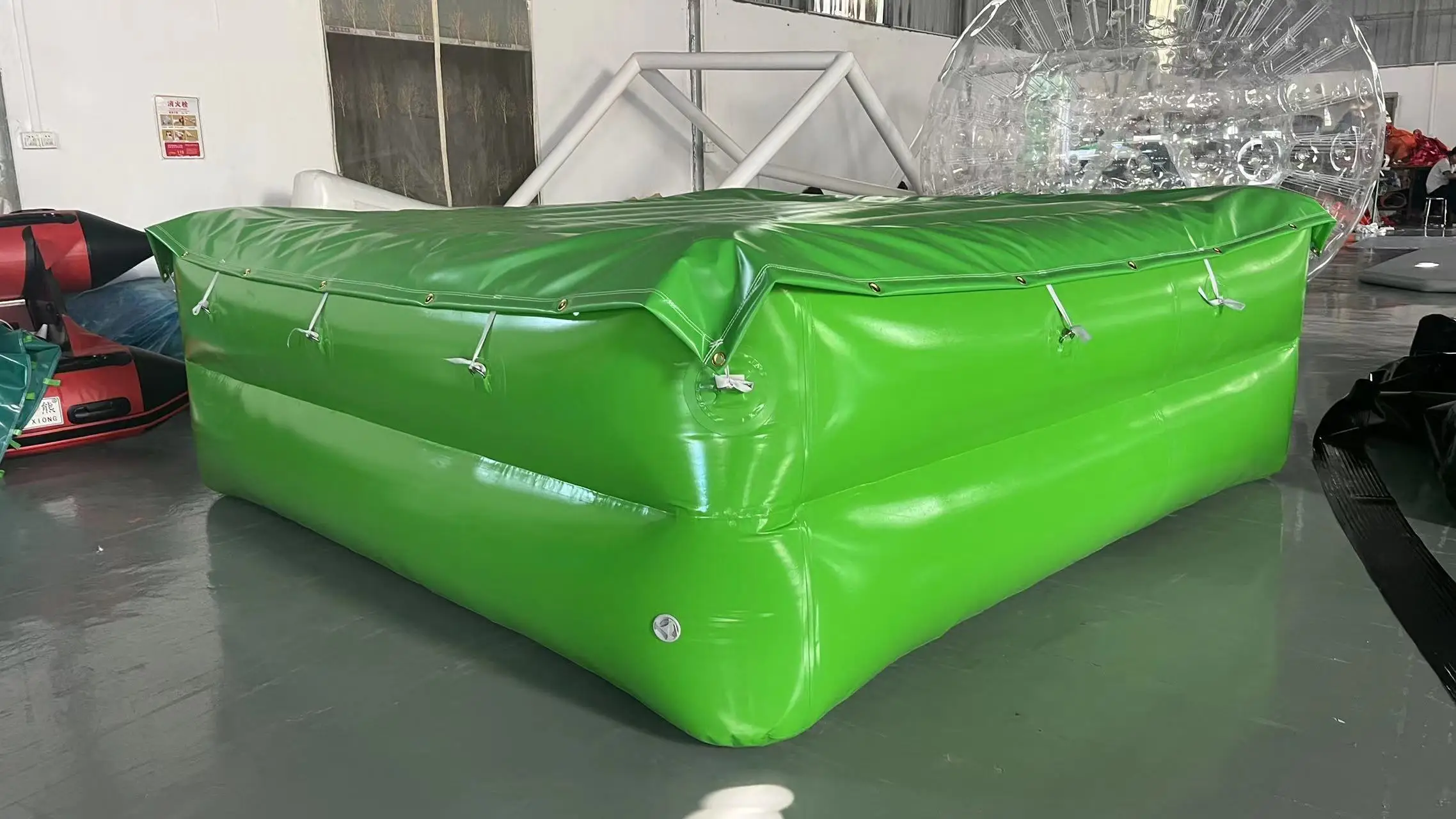 3*3M air tight firefighting inflatable rescue cushions/ safety air cushion with cover for athletics high jump competition