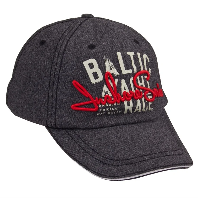 Custom High Quality Wool Baseball Caps Felt Autumn Winter Warm Thermal Hats with Embroidery Print Logo OEM BSCI Hat Manufacturer