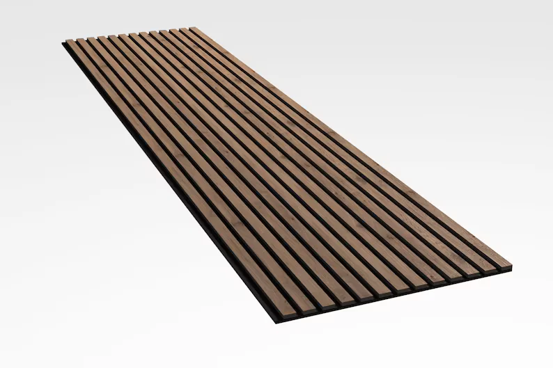 Factory Price Natural Walnut Acoustic panels Slat Wood Wall Panels Soundproof  akupanel Board form China Supplier