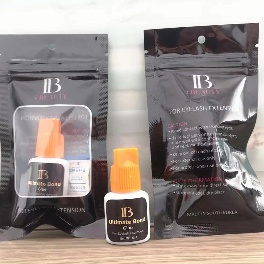 IB Ultimate lash extension adhesive glue korea original best seller black lash extension glue