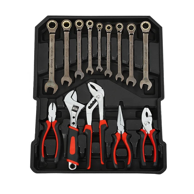 187pcs power tool combo/cordless tools kit  cpmlete household tools with ratchet wrench set