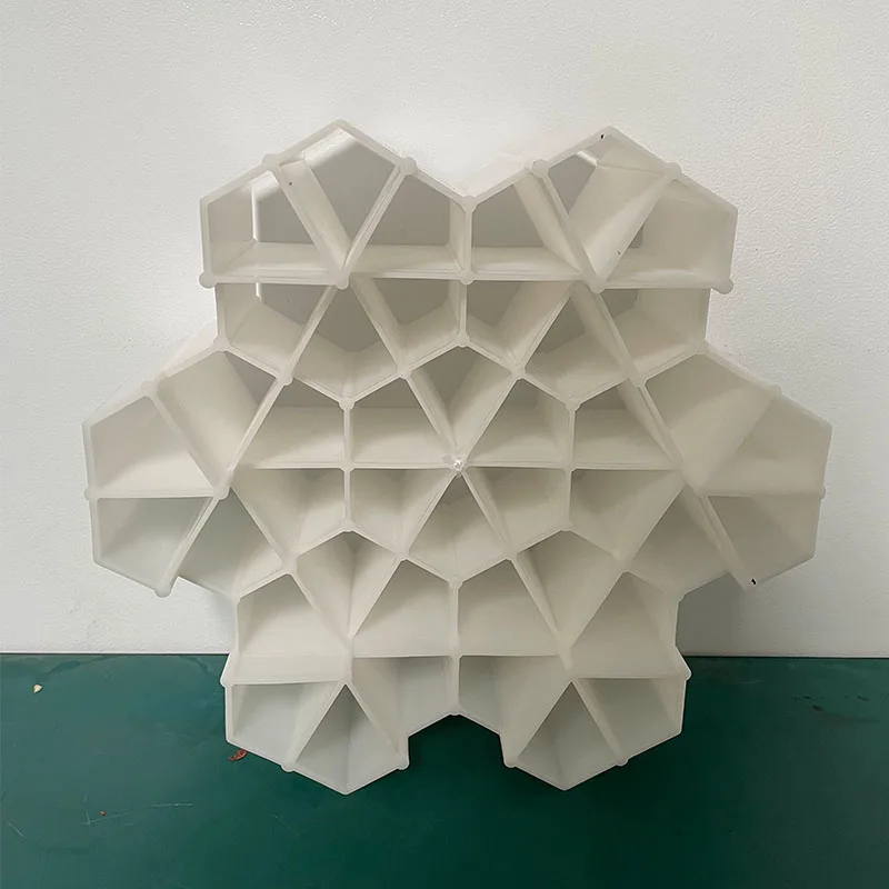 Tower Packing Hexagonal Porous Ring Structured Packing For Distillation