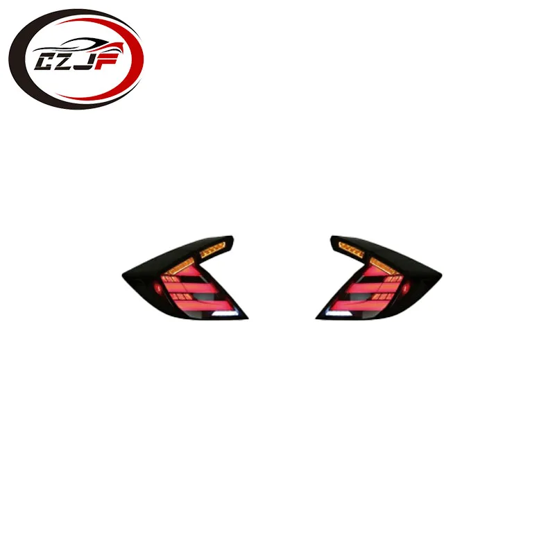 CZJF rear lamp scanning for civic Type Hatchback tail lights for 2016 2017 2018 2019 2020 2021 Fk7 Fk8 Fk4 honda civic taillight