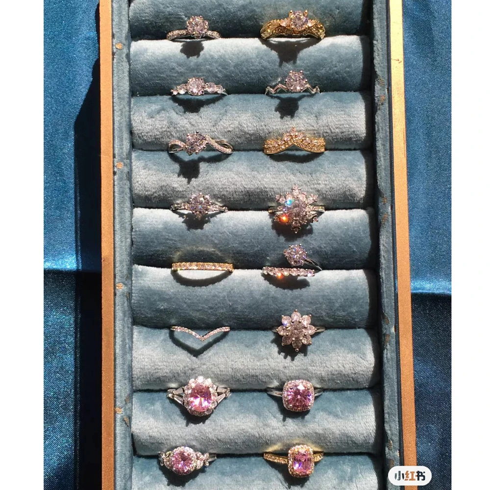 joyas de plata 925 new design wholesale jewelry 925 sterling womens silver rings gold plated joyas de plata 925 original