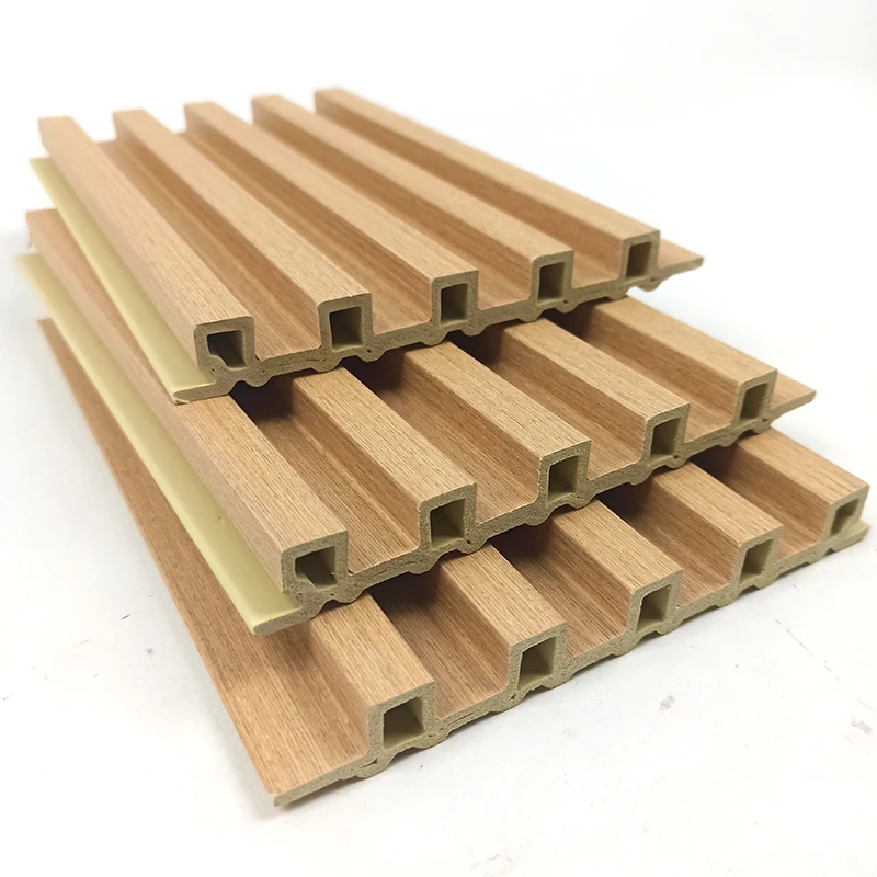 Wholesale DEMAX PVC Wood Texture Soundproof Waterproof UV Coating WPC Wall Panel