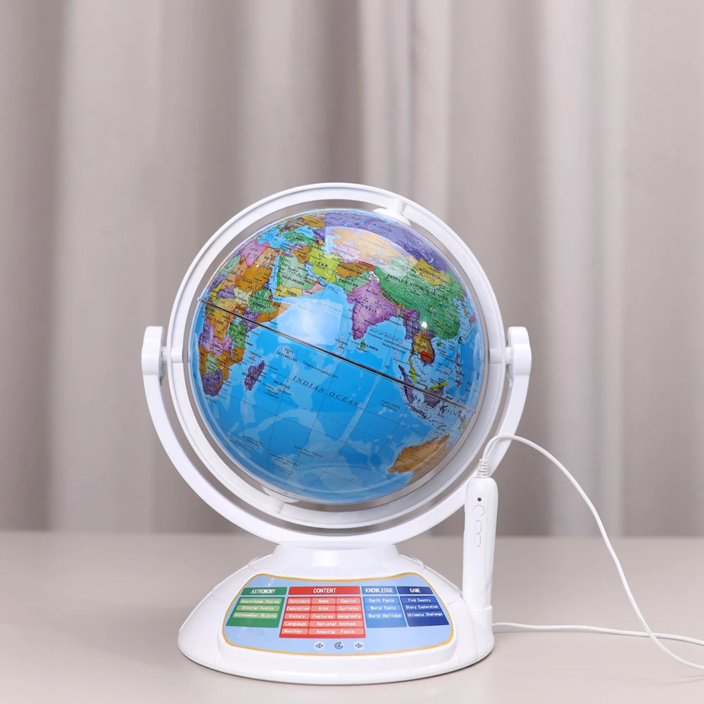88 constellation illuminated talking world Globe with pen AR globe Educational Geography Kids toy  language customizable