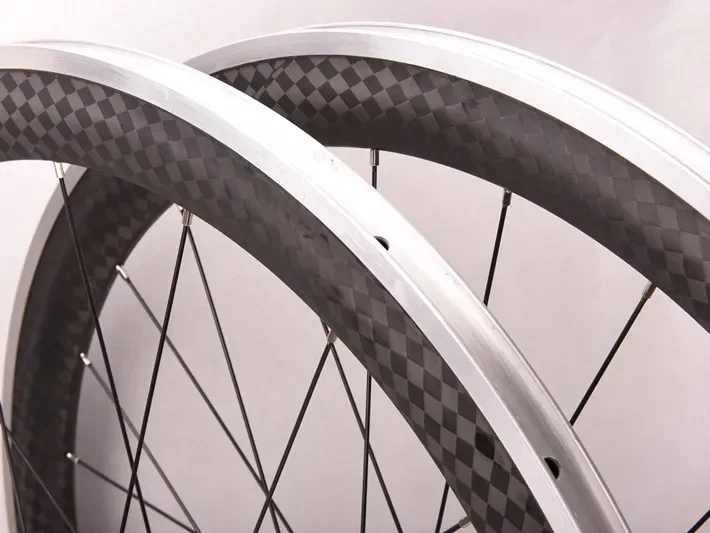 Carbon Aluminum Bicycle Wheelset 700C 38/ 50mm V Brake System OEM 12K R13 R16