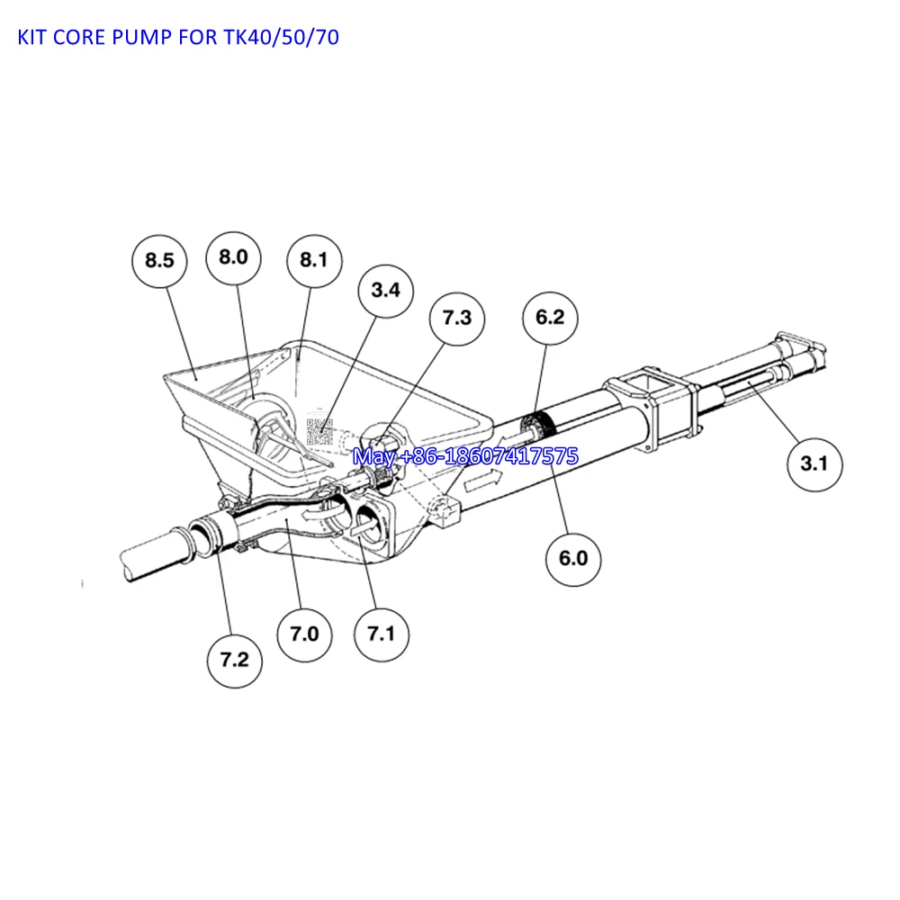 PM бетононасос насосной системы модуль pt. Комплект основного насоса для Putzmeister TK40/TK50/TK60/TK70