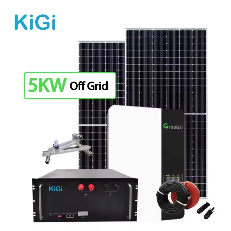 KIGI Flat Roof 5000 Watts Complete Kit 5kw off Grid Solar Power System