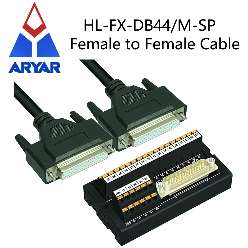 DB44 HDB44 44 Pin 44P parallel port LPT line Male Female Extension Cable Female to Female 1M