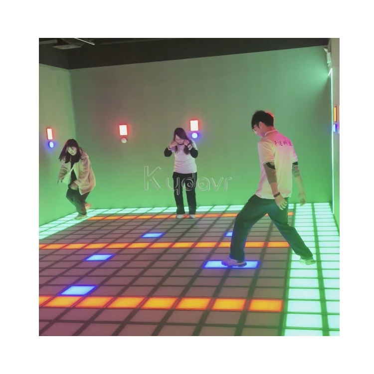 Party rental equipment active dance led light pixel grid interactive 99 games programs activate game led floor 30x30cm