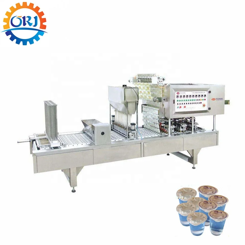Automatic jelly honey ice cream juice plastic cup filling sealing machine