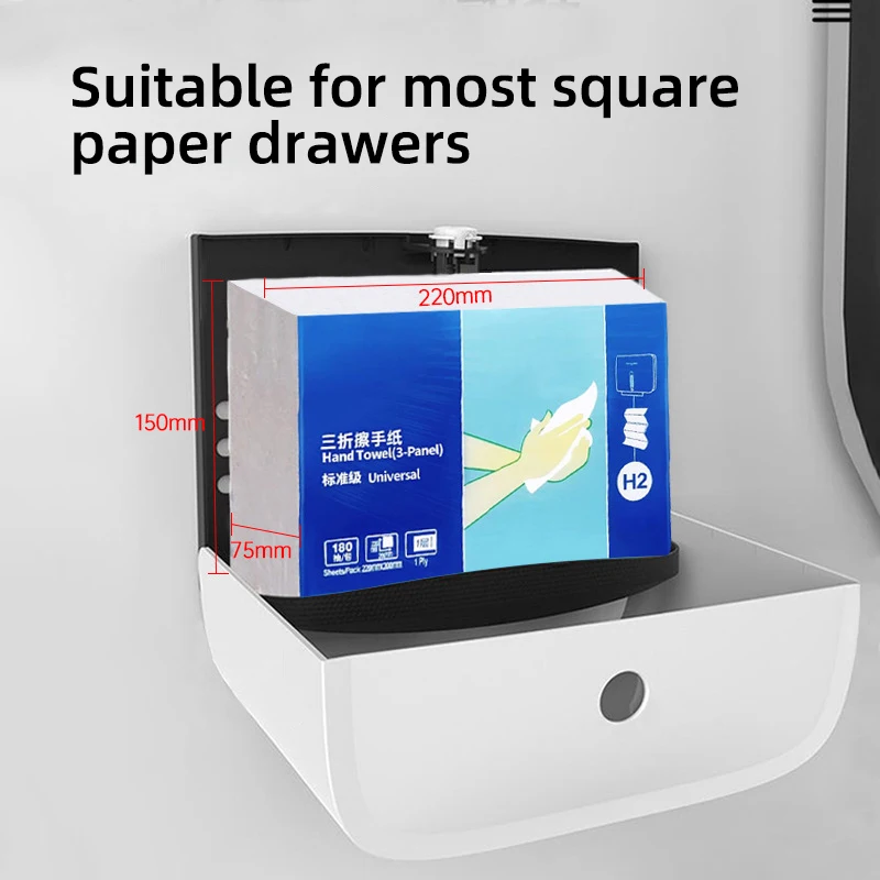 Custom commercial kitchen hand towel dispenser z vfold toilet paper towel dispensers keys wall mount E6015