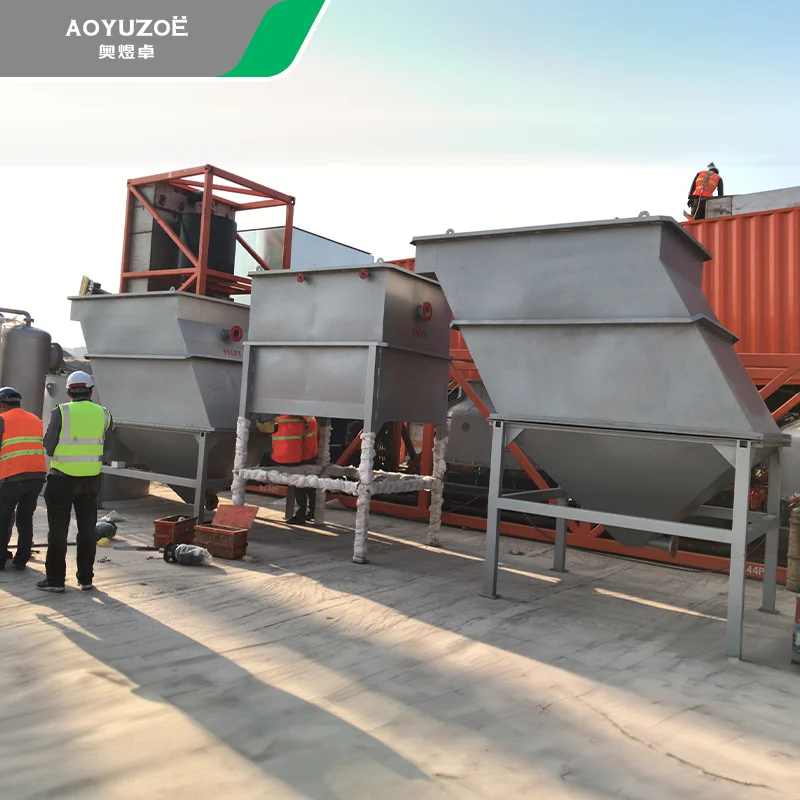 Separator sedimentation tank Lamella water Clarifier With Conical Bottom Settling Tank and Chemical Reaction System