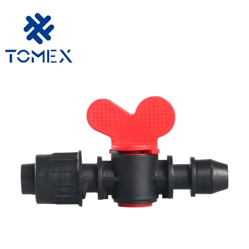 2021 16/20mm plastic pipe irrigation mini bypass valves for drip tape