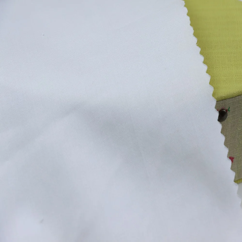 Greige 226gsm 70% Cotton 26% Nylon 4% Spandex Blend Satin Fabric