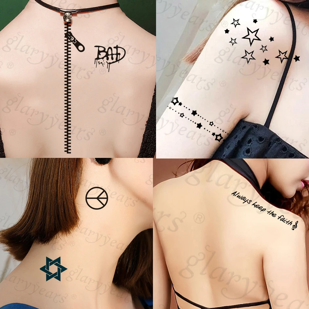 
HSC201-HSC318 Men and women waterproof fake tattoo temporary color tattoo stickers body art tattoo 