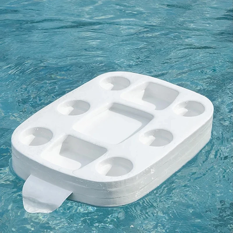 Beach Party Refreshment Floating Tray Tub/Swimming Pool Accessories PVC Foam Drink Food Floating Holder Floats Table Tray