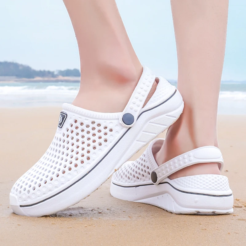 Hentol летний Пользовательский логотип белые рабочие сабо Eva доктор Сабо тапки Роскошные унисекс классические Сабо