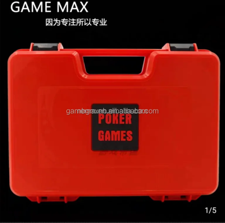 Patent certificate copyright exclusive custom 300pcs poker chips RED case . waterproof and anti-explosion