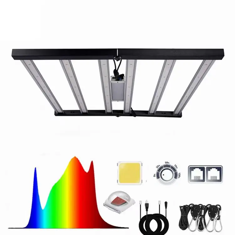 Hot Full Spectrum 600W 720W 800W 1000W RJ14 Controller Original Lm281b L301h Evo Led Grow Light 4x4 Bar Balanced PPFD Pflanzen