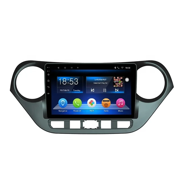9 дюймов android 10,0 для Hyundai I10 с BT Зеркало Ссылка GPS USB AM FM AUX WIFI Автомобильный обоих концах для подключения внешних устройств к автомобильной navagition