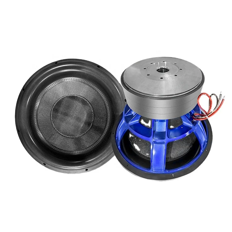 Professional Aluminium Basket Speaker 4 inch Voice Coil  18 inch RMS 4000W Dual 2 Ohms Car Subwoofer Speaker