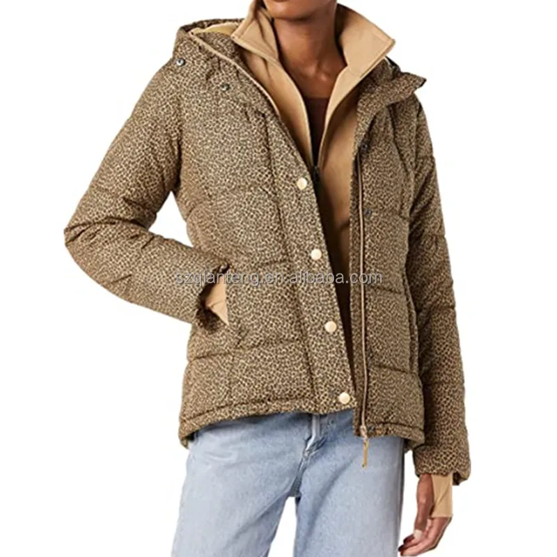 AQTQ Wholesale Down Jacket High Quality Hooded Designer Custom Women Puffer Jacket Winter Jacket Fleece