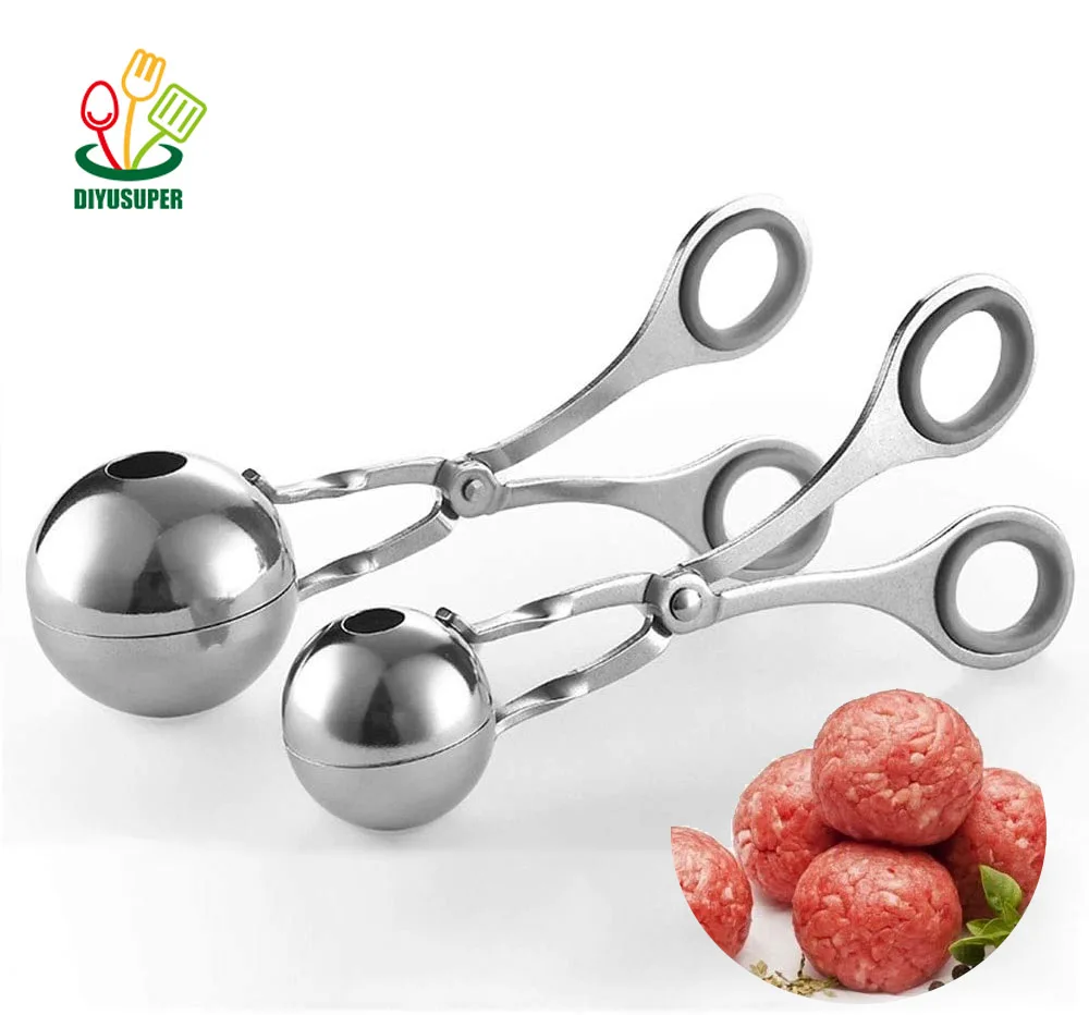 Stainless steel Meat Baller Tongs Cake Pop Meatball Maker Meatball Clip Maker