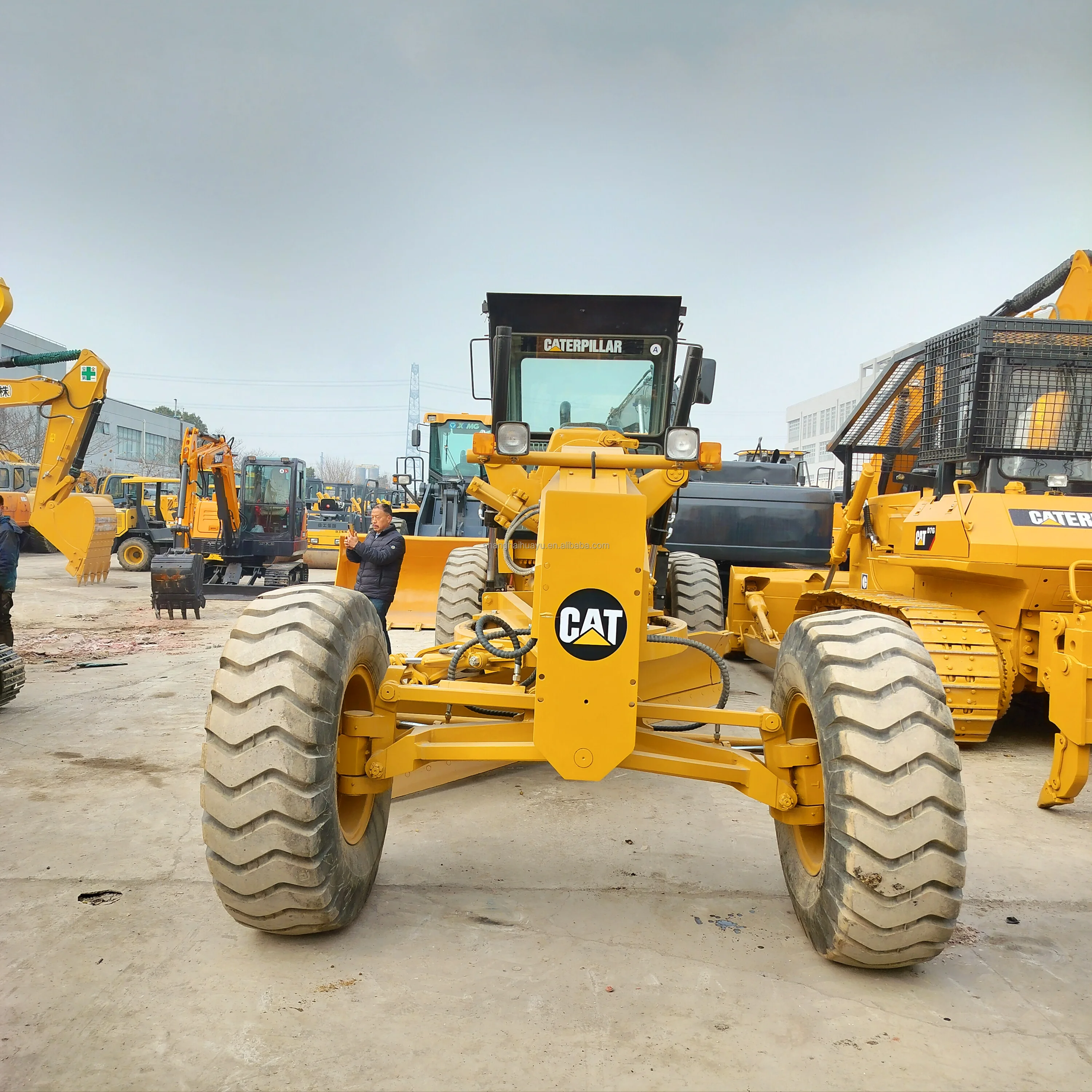 Used Caterpillar Engine Brand 14H Motor Grader 140G Motor Grader with Pump Core Components Included USA Grader 140G