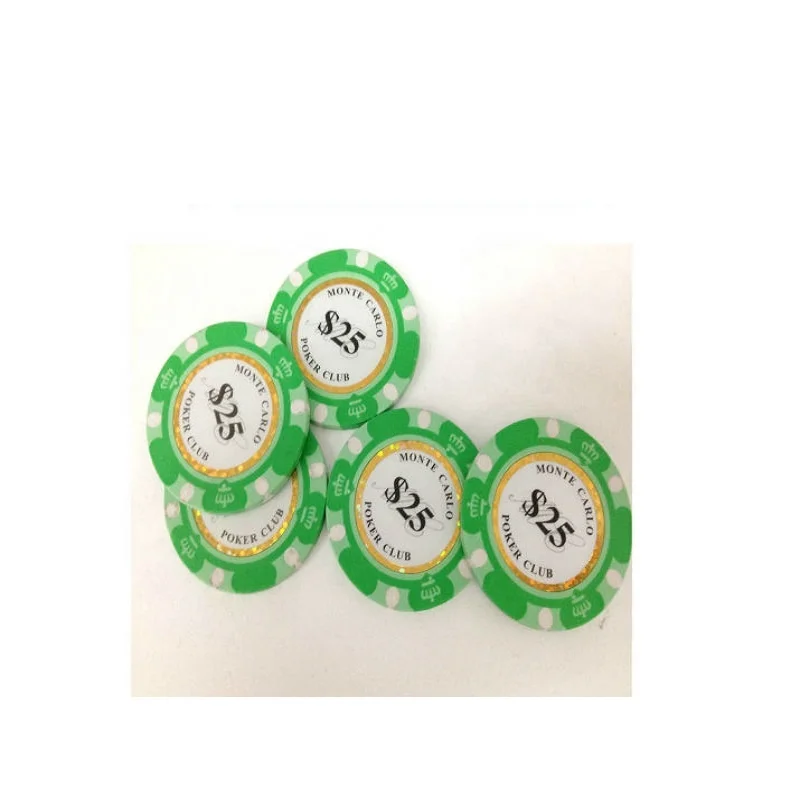 Wholesale Hot Stamping Holographic Laser Label Golf Mini Metal Casino Hologram Poker Chip Label Sticker