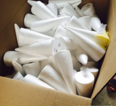 Hebei huiya EPS foam cone, conule shape EPS foam for wedding flowers decoration