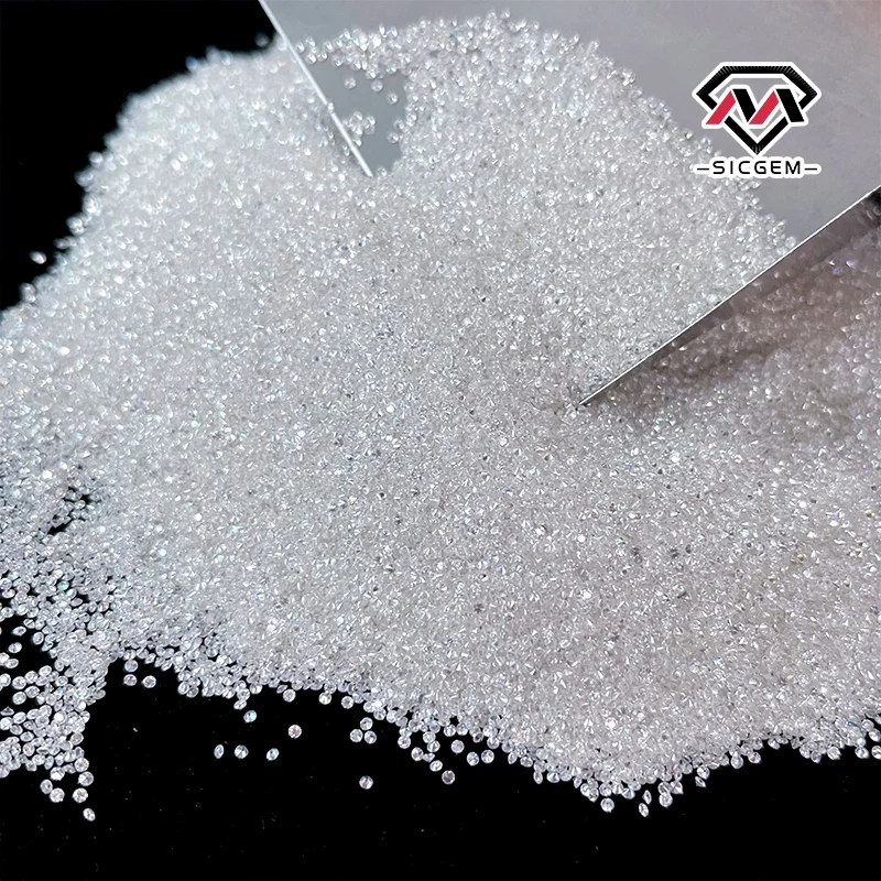 Wholesale Small Size Melee Mossanite White D Color VVS1 Round Brilliant Cut 0.8-2.9mm