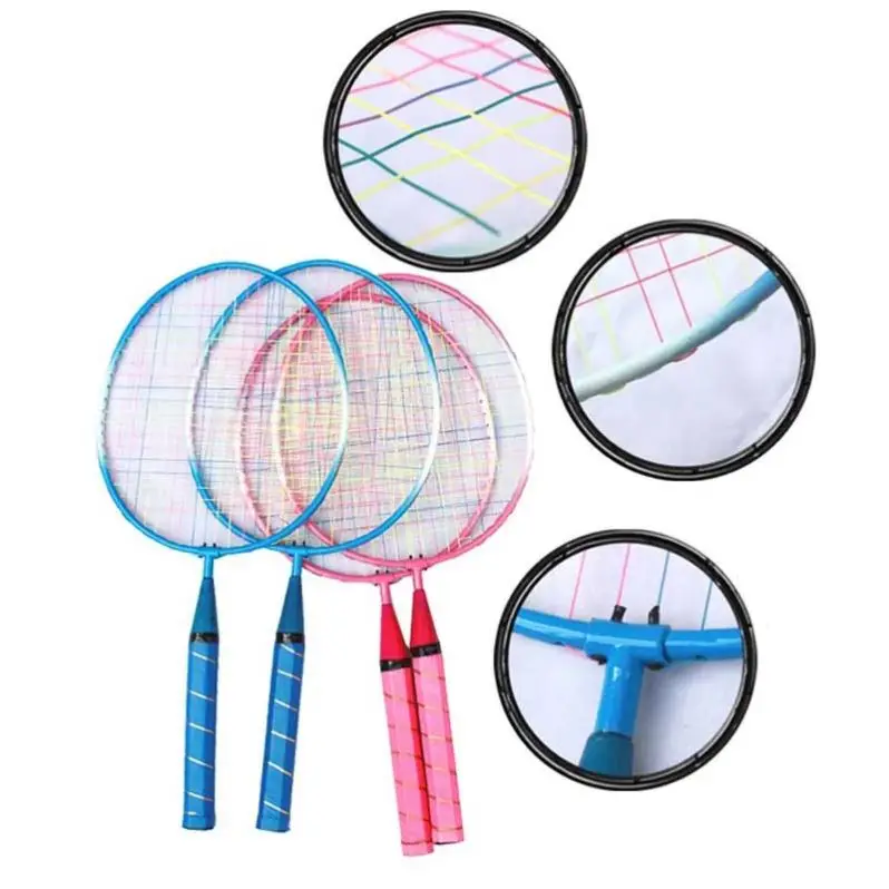 2021 1 Pair Children Tennis Badminton Rackets Ball Set Sports Family Game Toy Kids Badminton Rackets