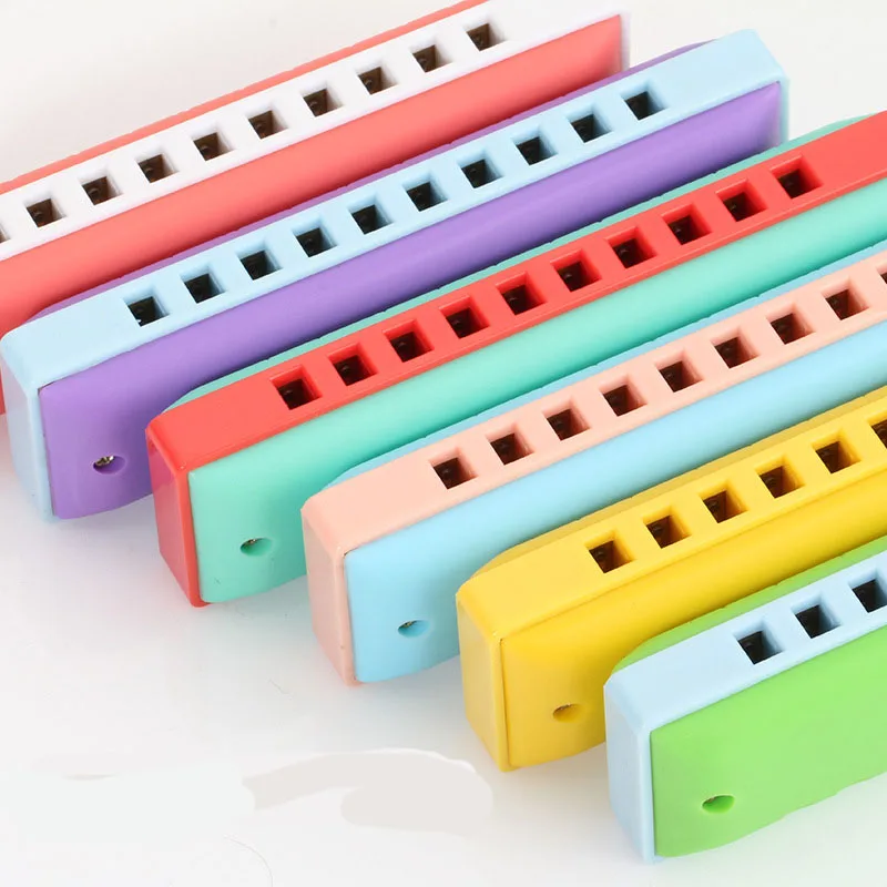 Wholesale factory price musical instruments Kongsheng Colorful10 Hole harmonica toy
