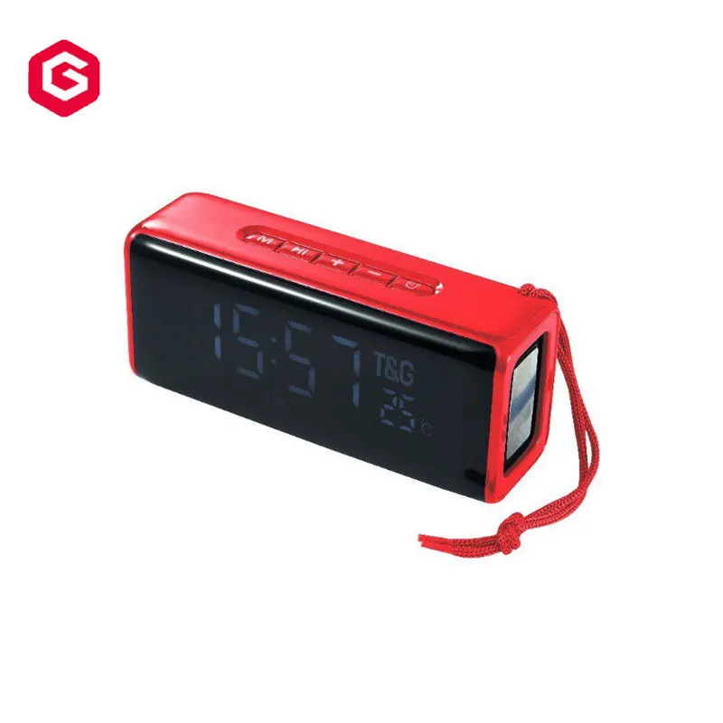 GST Wholesale TG174 Christmas Gifts Cheap Blue tooth mini wireless speaker with LED light