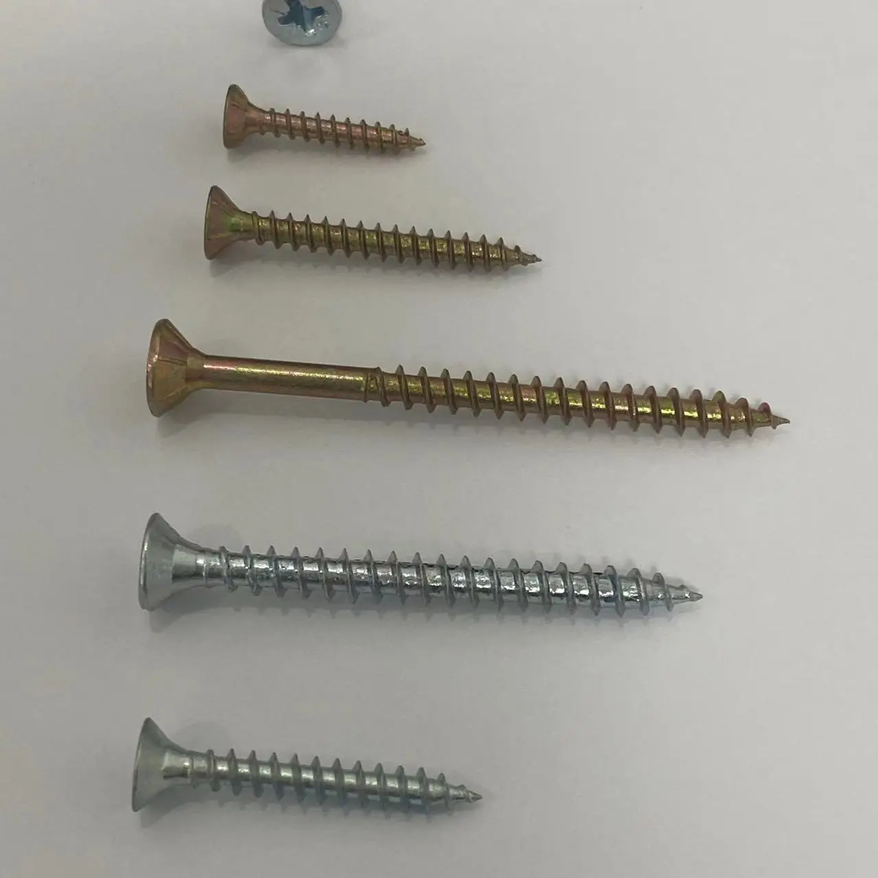 Chipboard screws color galvanized  full/half  thread pozi drive CSK   MDF furniture  gypsum board fastener
